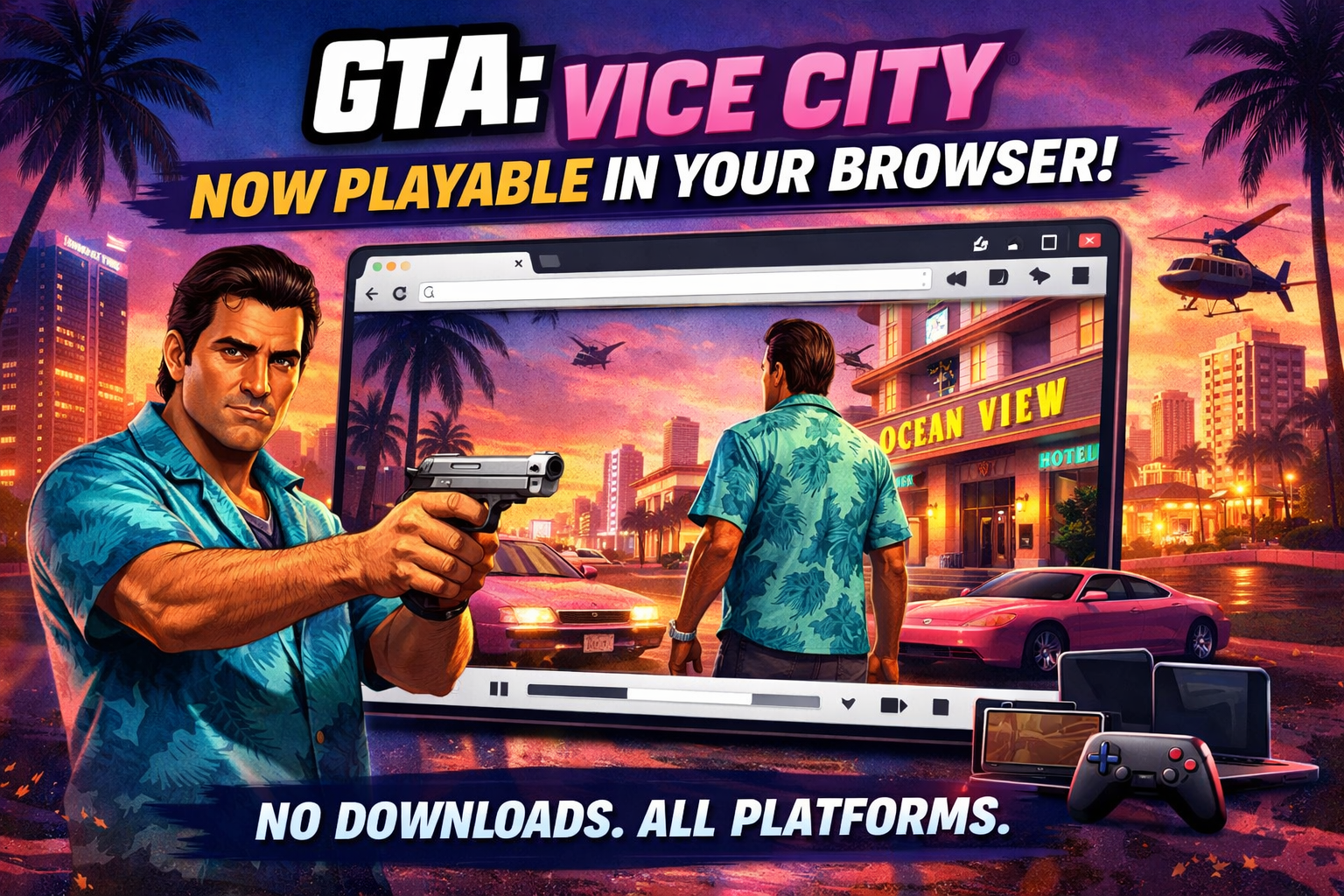 GTA Vice City Browser Port Now Play on Any Device