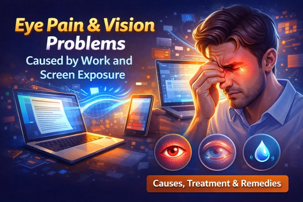 Eye Pain & Vision Problems Caused by Screen Exposure