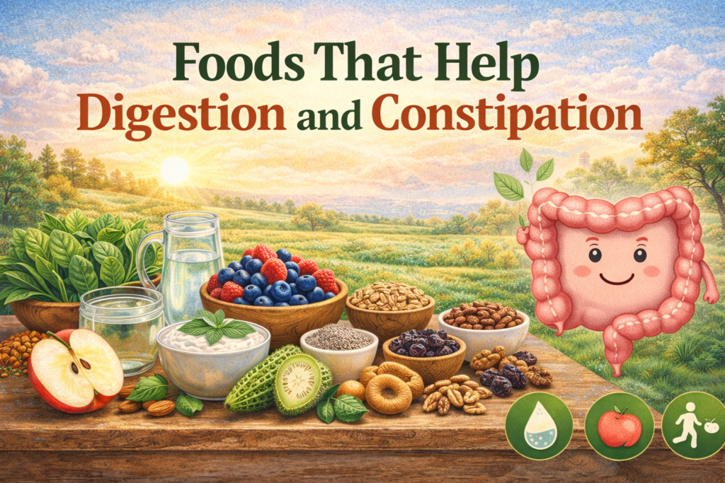 Foods That Help Digestion and Constipation Naturally
