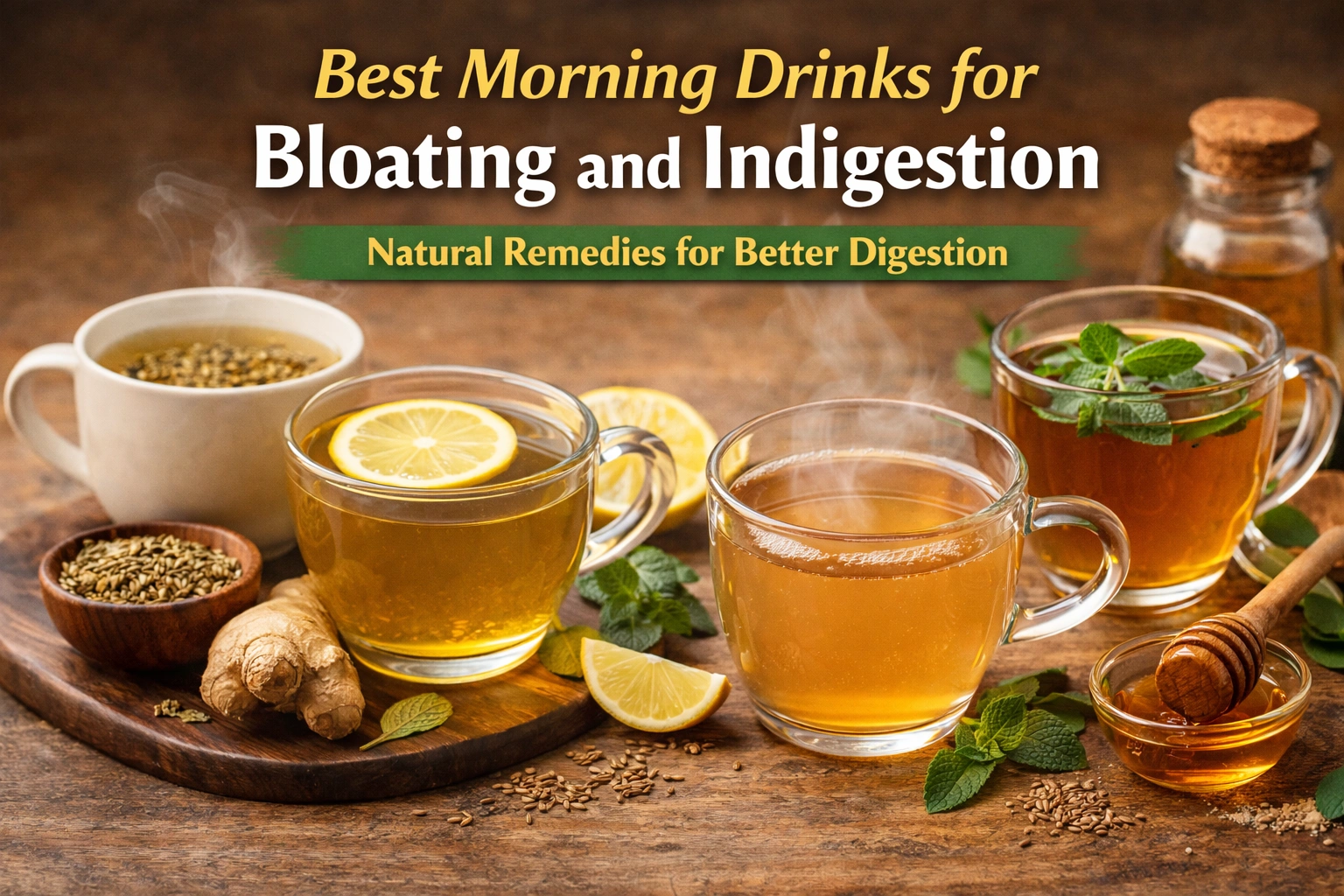 Best Morning Drinks for Bloating and Indigestion
