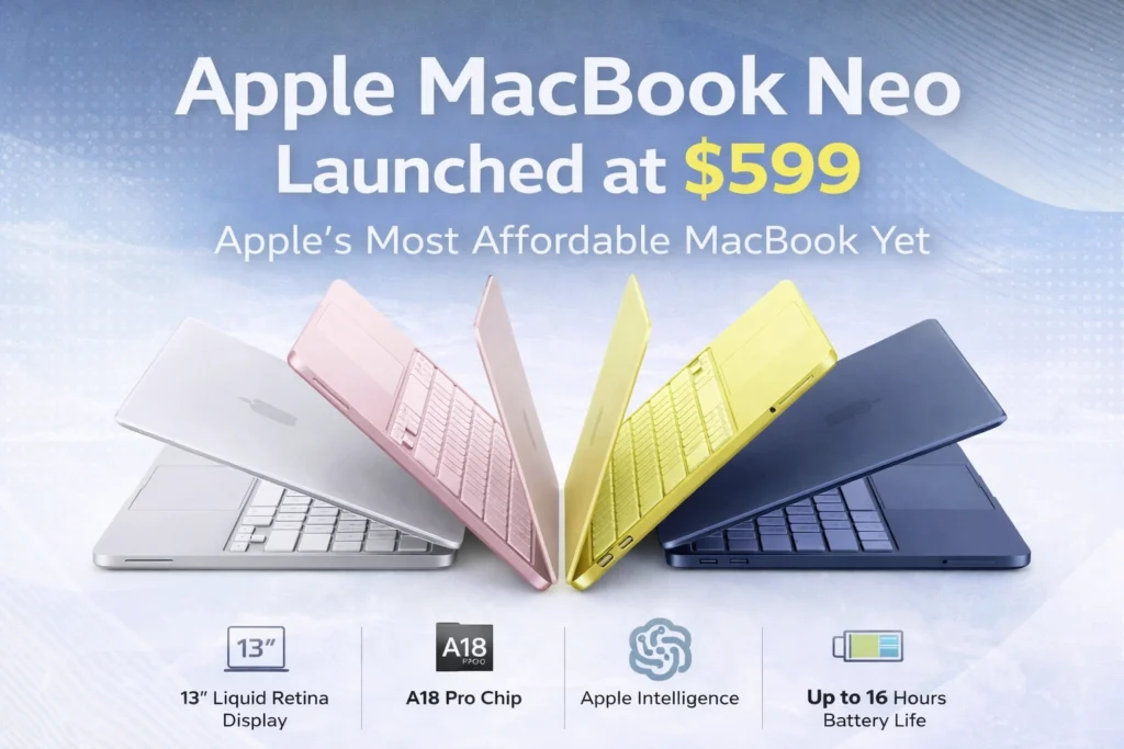 Apple MacBook Neo Launched at $599